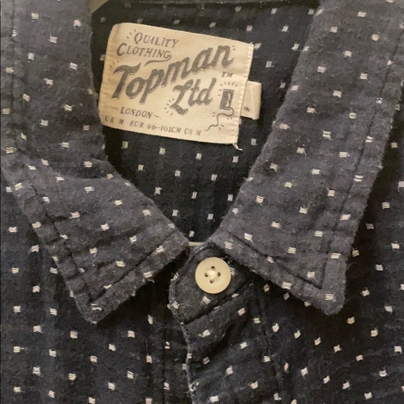 Top Man Short Sleeve Button Down - Picture 2 of 2